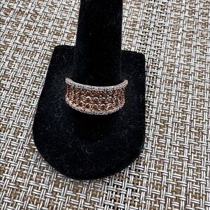 Plated 925 Sterling Ring with Cubic Zirconium